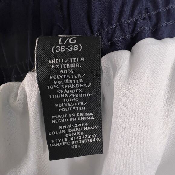 OP Men's size large swim trunks 36/38 blue, chartreuse, floral coastal #2437 - Picture 5 of 9